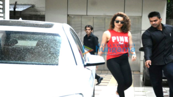 Kangna Ranaut snapped post sword fight rehearsals for her movie Manikarnika