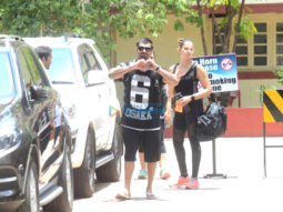 Karan Singh Grover and Bipasha Basu snapped post their gym sessions