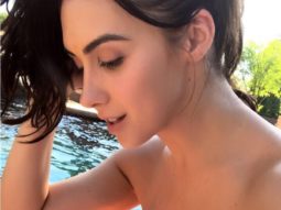 HOT! Lauren Gottlieb poses in a strapless bikini to beat the heat