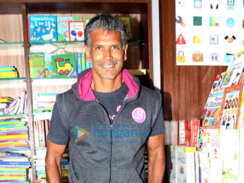 Milind Soman snapped at a book launch in Bandra