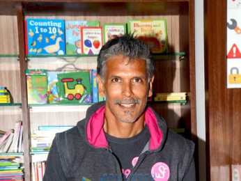 Milind Soman snapped at a book launch in Bandra