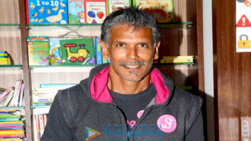 Milind Soman snapped at a book launch in Bandra
