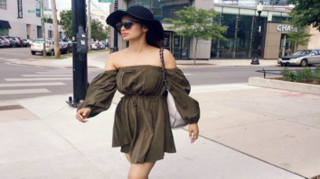HOT! Mouni Roy explores the streets of Chicago in this sexy off shoulder outfit
