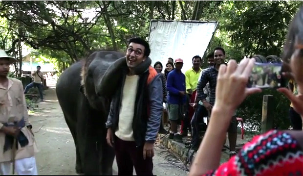 Ranbir Kapoor Plays With A CUTE Elephant In This Jagga Jasoos Video Ranbir Kapoor Plays With A CUTE Elephant In This Jagga Jasoos Video