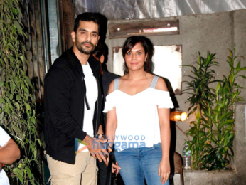 Richa Chadda and Angad Bedi snapped at Pali Village Cafe