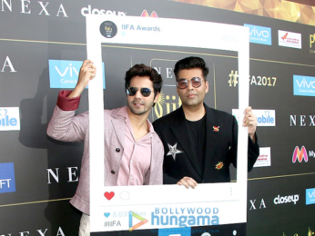 Saif Ali Khan, Karan Johar & Varun Dhawan at the press conference of 'IIFA Awards 2017'