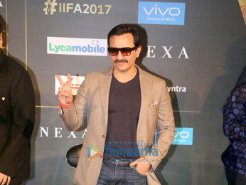 Saif Ali Khan, Karan Johar & Varun Dhawan at the press conference of 'IIFA Awards 2017'