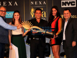 Salman Khan, Alia Bhatt and Katrina Kaif grace the press conference of the 18th IIFA Awards 2017