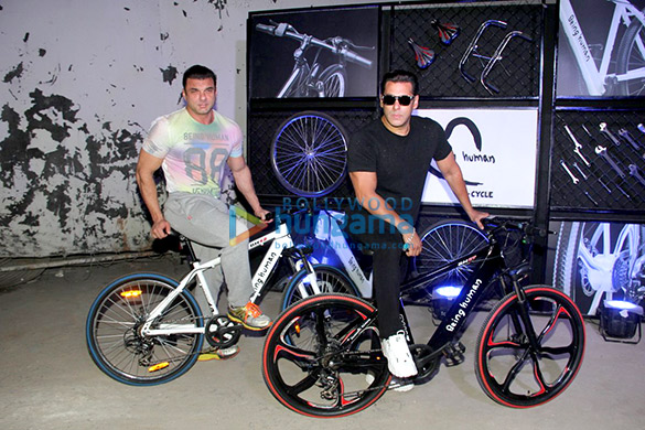 salman khan and sohail khan launch being human e cycle in mumbai 2