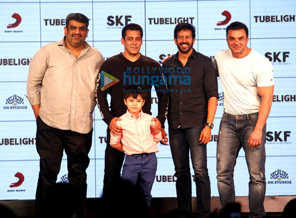 Salman Khan introduces Matin Ray Tangu at Tubelight song Launch Salman Khan introduces Matin Ray Tangu at Tubelight song Launch