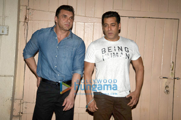 salman and sohail snapped at tubelights promotions 2