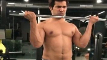 WATCH: Varun Dhawan flaunts his abs as he sweats it out in gym
