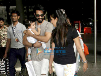 Shahid Kapoor and Mira Rajput Kapoor snapped at the airport