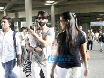 Shahid Kapoor and Mira Rajput Kapoor snapped at the airport