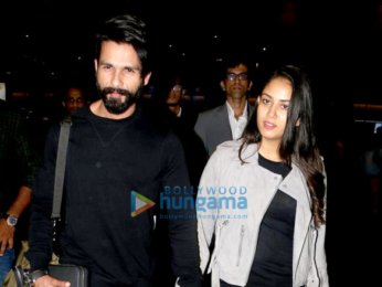 Shahid Kapoor and Mira Rajput snapped returning from London