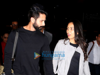 Shahid Kapoor and Mira Rajput snapped returning from London