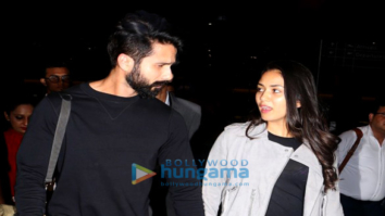 Shahid Kapoor and Mira Rajput snapped returning from London