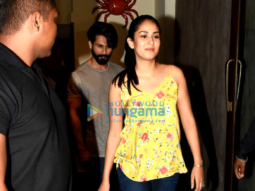 Shahid Kapoor and Mira Rajput snapped post dinner at Bastian in Bandra