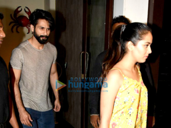 Shahid and Mira Rajput snapped post dinner at Bastian in Bandra