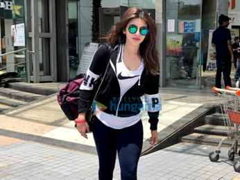 Shama Sikander spotted outside the gym