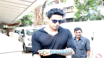 Sidharth Malhotra snapped post attending a meeting in Bandra