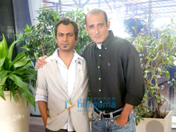 Sridevi, Nawazuddin Siddiqui and Akshaye Khanna snapped promoting their film 'Mom'