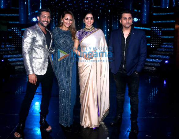 sridevi and diljit snapped on the sets of nach baliye 1