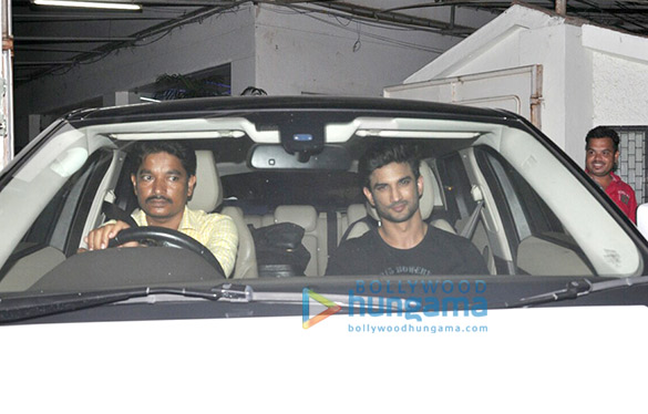 sushant singh rajput chunky pandey and kriti sanon snapped at sunny super sound 5