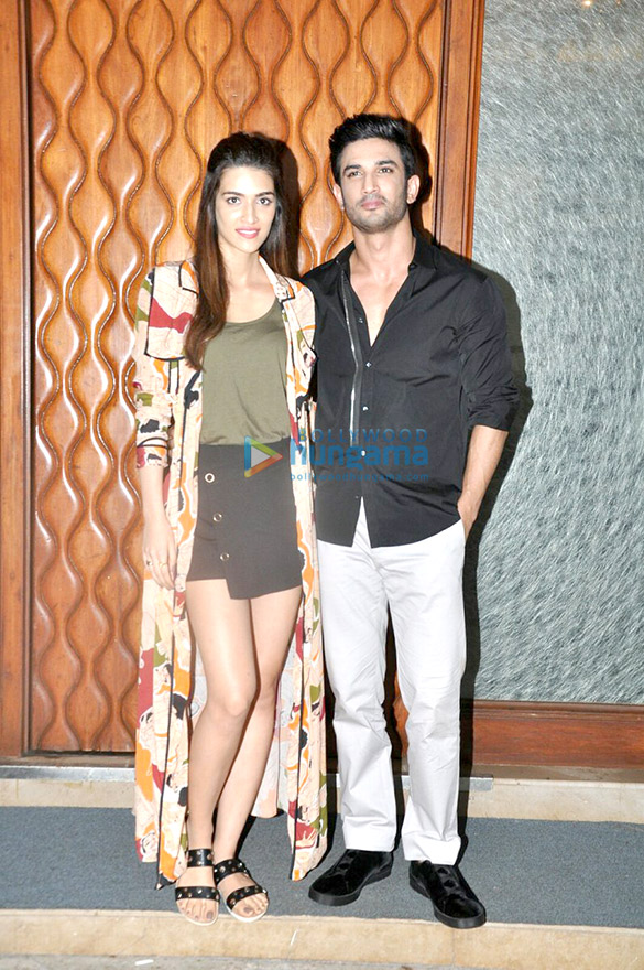 sushant singh and kriti snapped at raabta promotions 1