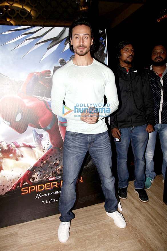 the hunky tiger shroff at the film promotions of spiderman the homecoming 6