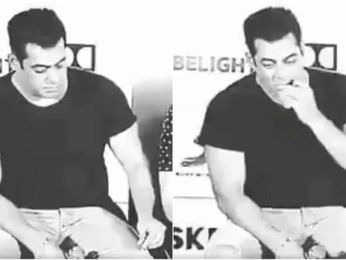 CAUGHT ON CAMERA: This hilarious video of Salman Khan eating threads from jeans is breaking the Internet CAUGHT ON CAMERA: This hilarious video of Salman Khan eating threads from jeans is breaking the Internet