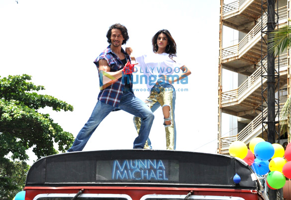 tiger shroff and nidhhi agerwal launch the song ding dang from munna michael 6
