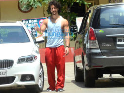 Tiger Shroff snapped post his gym session in Bandra