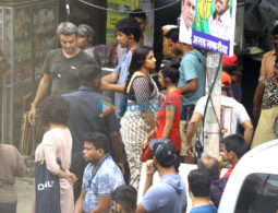 On The Sets Of The Movie Tumhari Sulu