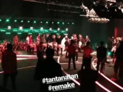 WATCH: Varun Dhawan, Taapsee Pannu and Jacqueline Fernandez shoot for the hit song ‘Tan Tana Tan’ on the grand sets of Judwaa 2