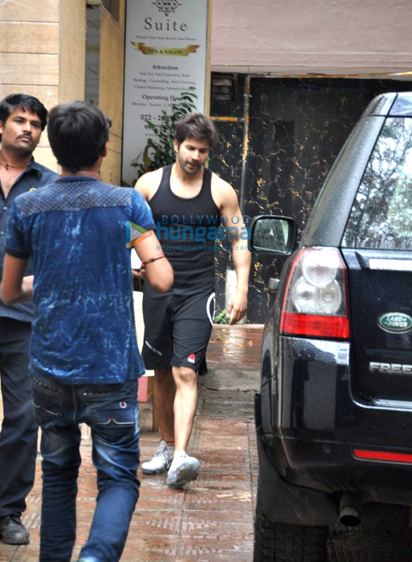 Varun Dhawan snapped post his gym session in Juhu