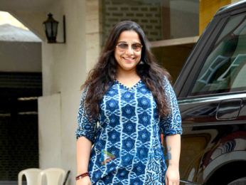 Vidya Balan snapped post dubbing in Bandra