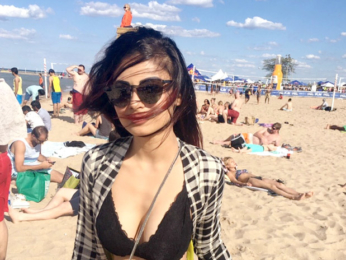 WOW! Mouni Roy looks hot chilling at the beach in this black bikini top WOW! Mouni Roy looks hot chilling at the beach in this black bikini top