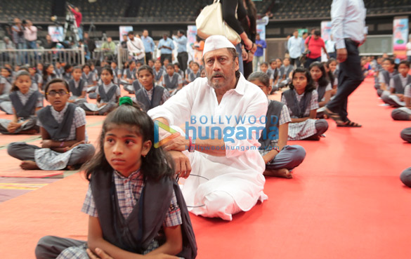 Celebs grace the International Yoga Day celebration with children of Maharashtra farmers who committed suicide
