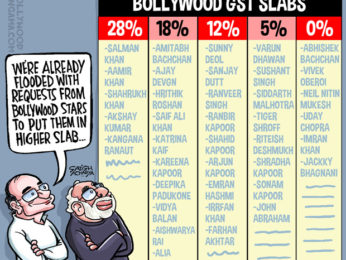 Bollywood Toons: New GST slabs for Bollywood stars!