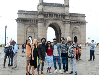 Aadar Jain & Anya Singh launch 'I Am India' song from 'Qaidi Band' at Gateway of India