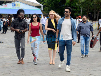 Aadar Jain & Anya Singh launch 'I Am India' song from 'Qaidi Band' at Gateway of India