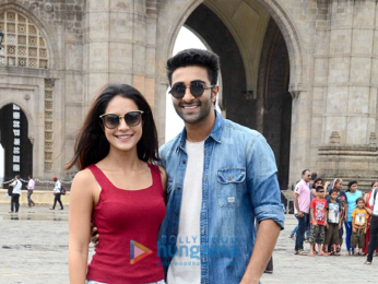 Aadar Jain & Anya Singh launch 'I Am India' song from 'Qaidi Band' at Gateway of India