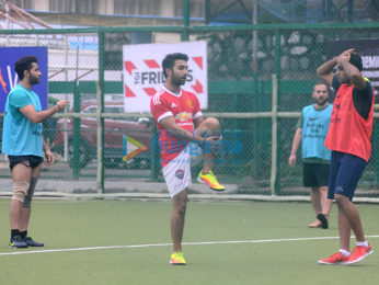 Aadar Jain snapped at football practice