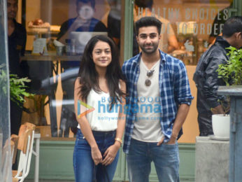 Aadar jain and Anya Singh snapped at kitchen garden
