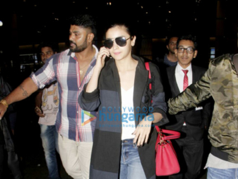 Alia Bhatt and Varun Dhawan arrive from New York after IIFA 2017