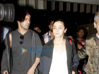 Alia Bhatt and Varun Dhawan arrive from New York after IIFA 2017