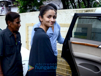 Alia Bhatt snapped post meeting at her agency Matrix office