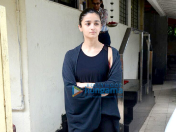 Alia Bhatt snapped post meeting at her agency Matrix office