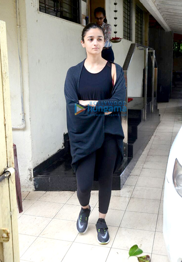Alia Bhatt snapped post meeting at her agency Matrix office